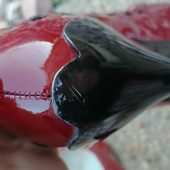 John Fluevog Red Stiletto Heels - Picture 8 of 11